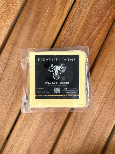 Gouda Cheese (Cow) 8 oz. - Paradise Farms
