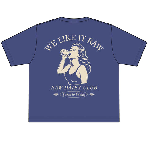 We Like It Raw Raw Dairy Club Graphic T-Shirt
