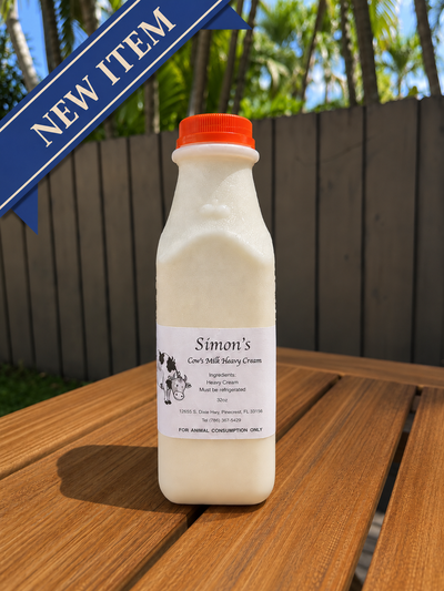 Heavy Cream (Cow) 1 qt. - Simon's Farm