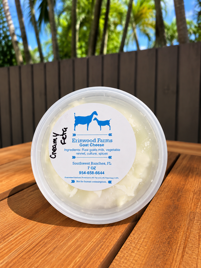 Creamy Feta Cheese (Goat, A2) 7 oz. - Erinwood Farms