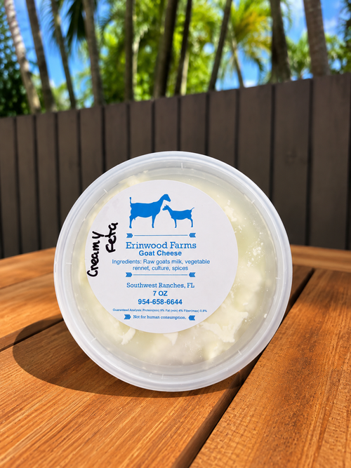 Creamy Feta Cheese (Goat, A2) 7 oz. - Erinwood Farms