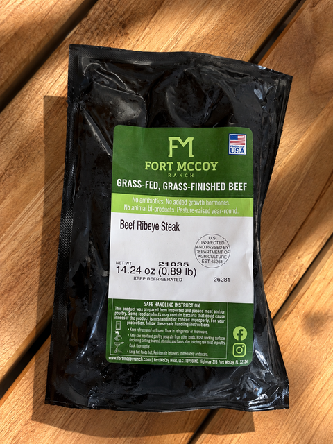 Grass-Fed Ribeye Steak - Fort McCoy Ranch