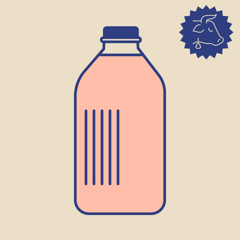 Strawberry Milk (Cow, A2) 1/2 gal. - Redland Dairy Farm (Wholesale)