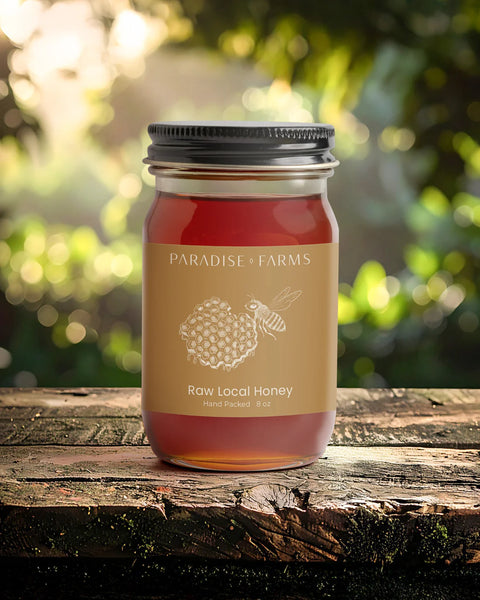 Raw Local Honey 8 oz - Paradise Farms