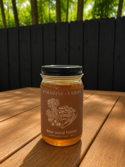 Raw Local Honey 8 oz - Paradise Farms