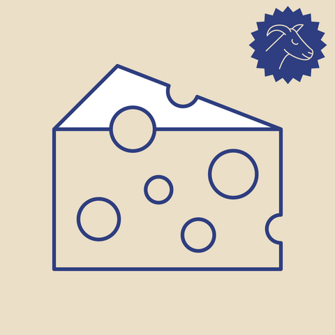 Onion Garlic Chive Cheese (Goat, A2) 7 oz. - Erinwood Farms