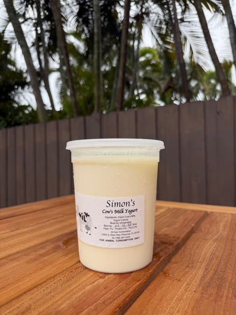 Yogurt (Cow) 1 qt. - Simon's Farm